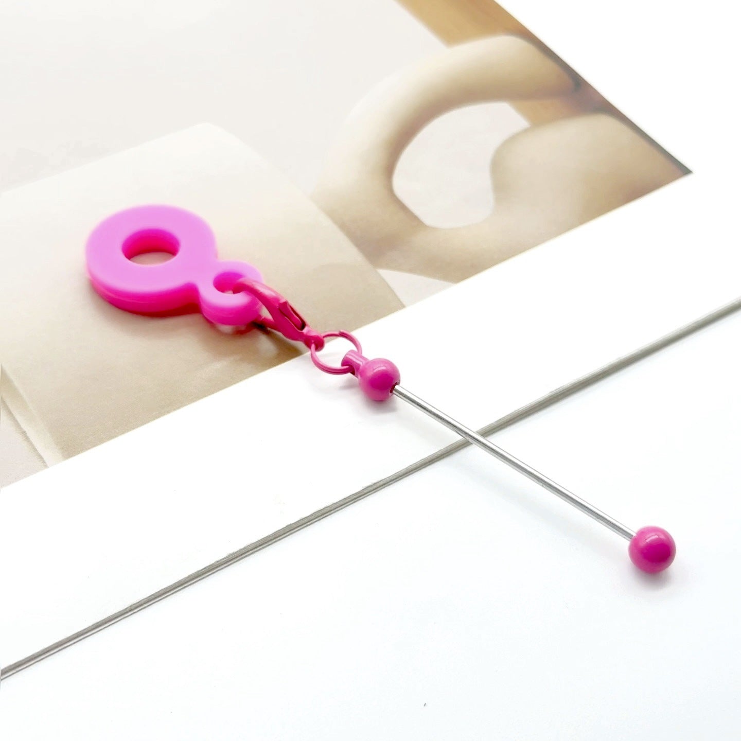 Wholesale Silicone DIY Beadable Straw 8-10mm Silicone Straw Keychain Accessories